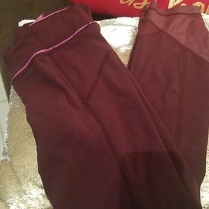 Lululemon faux leather at the bottom